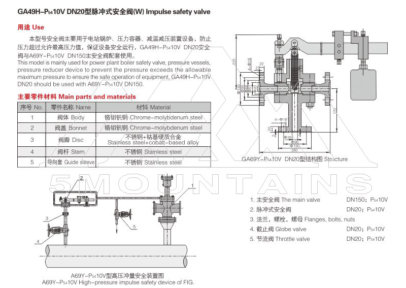 GA49H-P5410V pulse safety valve