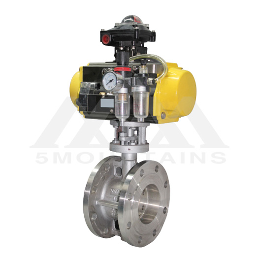 D643W Type Three Eccentric Hard Seal Pneumatic Butterfly Valve