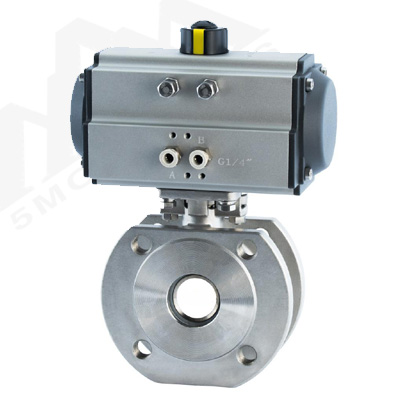 Q671F pneumatic thin ball valve